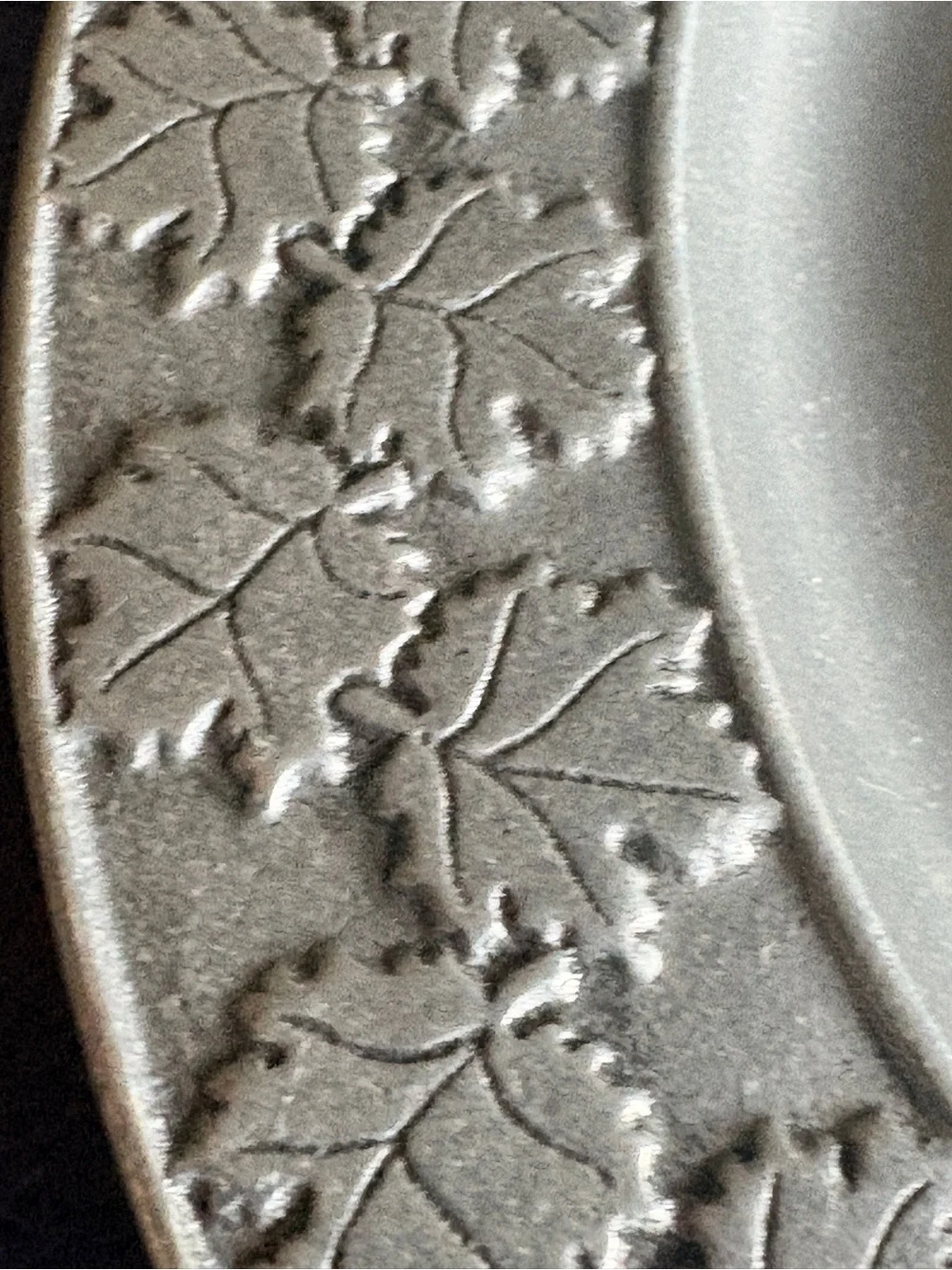 Vintage Currier & Ives Old Grist Mill Pewter Plate | Carson Freeport PA | Winter